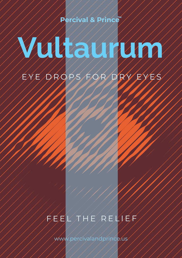 Eye drops advertisement Posterデザインテンプレート