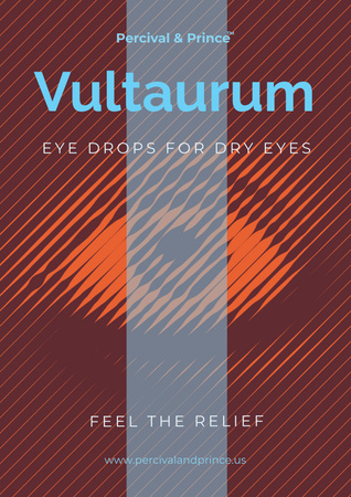 Eye drops advertisement Poster Design Template