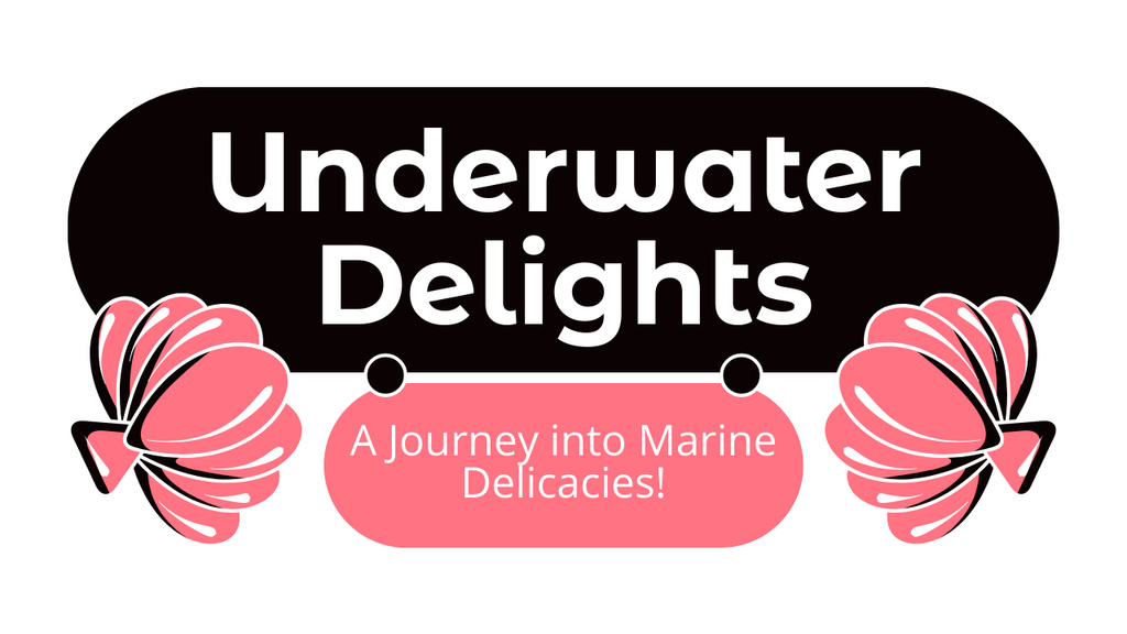 Szablon projektu Guide to Underwater Delicacies and Delights Youtube Thumbnail