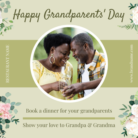 Platilla de diseño Grandparents Day Offer Animated Post
