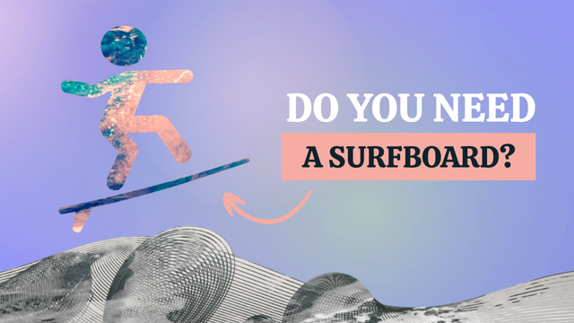 Surfboard Sale Offer Youtube Thumbnail Šablona návrhu