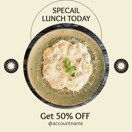 Platilla de diseño Special Lunch Offer Instagram