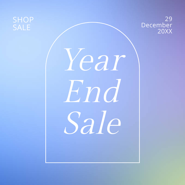 Year End Sale Ad Instagram Design Template
