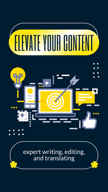Impeccable Content Writing And Editing Service Offer Instagram Video Story Tasarım Şablonu