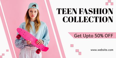 Fashion Collection For Teens Sale Offer Twitter – шаблон для дизайну