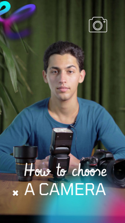 Szablon projektu Helpful Advice On Choice Of Camera For Photography TikTok Video