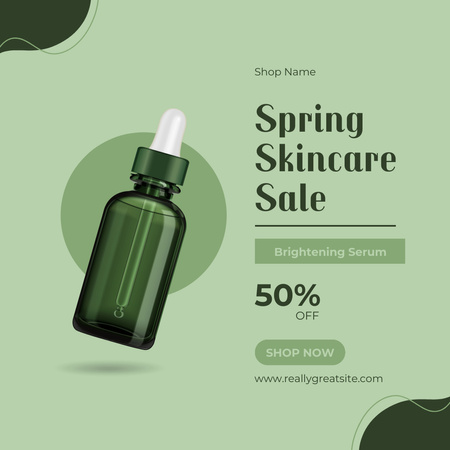 Modèle de visuel Vente de soins de la peau de la collection printemps - Instagram