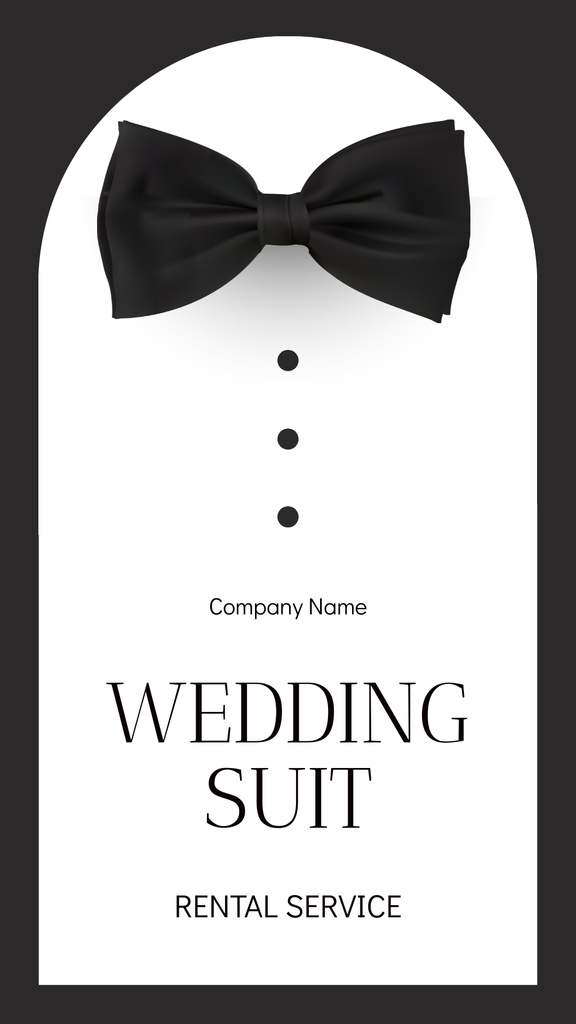 Ontwerpsjabloon van Instagram Story van Wedding Suit Rental Agency Services