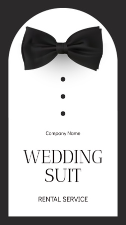 Designvorlage Dienstleistungen einer Agentur für die Vermietung von Hochzeitsanzügen für Instagram Story