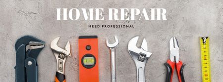 Home Repair Need Professional Worker TB Facebook cover Design Template