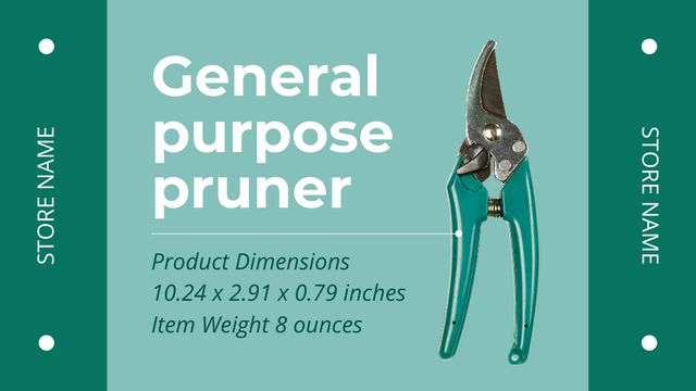 Gardening Tools Sale Offer Label 3.5x2in – шаблон для дизайну