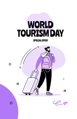 Tourism Day Celebration Announcement Flyer 5.5x8.5in Design Template