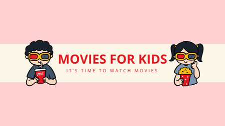 Platilla de diseño Kids Watch Movies Youtube