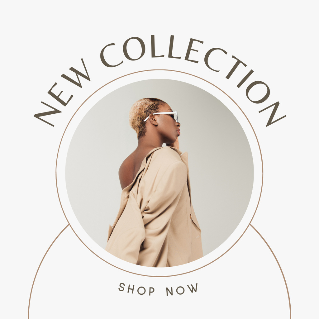 Ad of New Stylish Clothes Collection Instagram Šablona návrhu