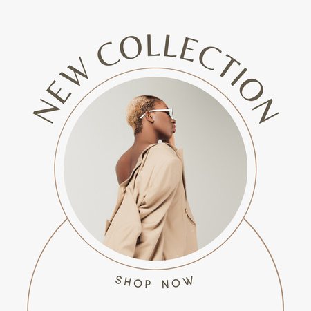 Designvorlage Anzeige der neuen stilvollen Kleiderkollektion für Instagram