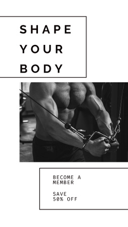 Shape Your Body Perfeck Instagram Story Design Template