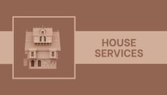 House Services Offer Illustrated with 3d Puzzle on Beige