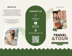Travel Tour Offer with Woman Tourist in City