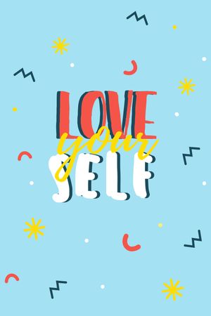 Self Love quote Tumblr Design Template