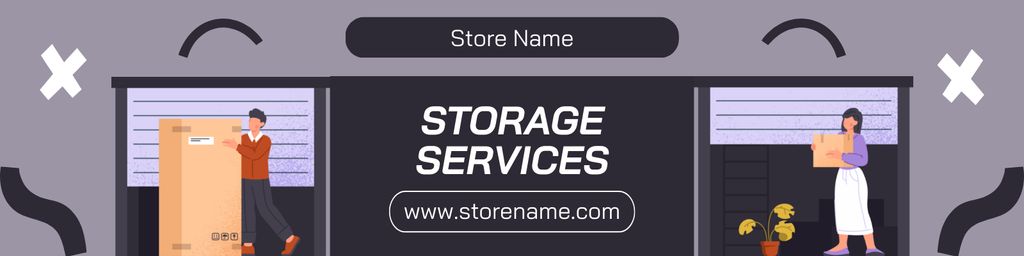 Special Offer of Storage Services Twitterデザインテンプレート