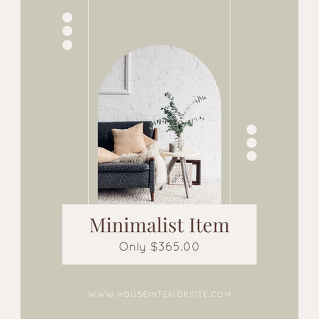 Cenová nabídka produktu v minimalistickém stylu Instagram Šablona návrhu