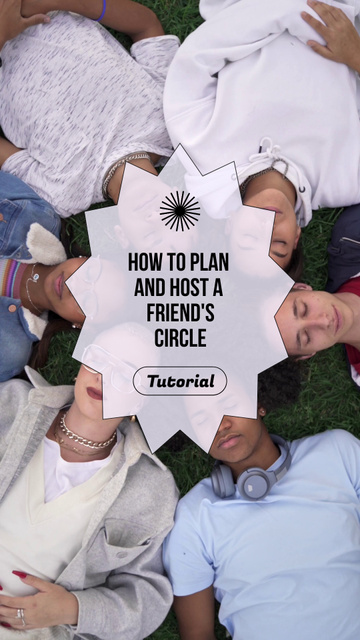 Tutorial about How to Host Friends Instagram Video Story Design Template