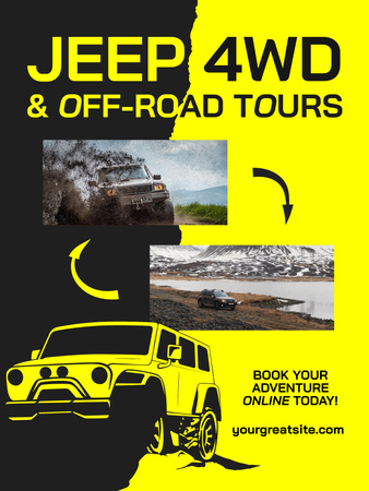 Off-Road Tours Ad Poster 36x48in Design Template