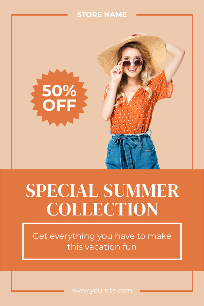 Special Summer Collection Pinterest Πρότυπο σχεδίασης