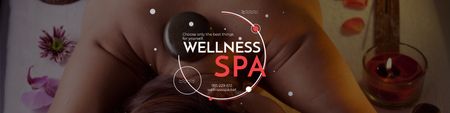 Wellness spa Ad Twitter tervezősablon