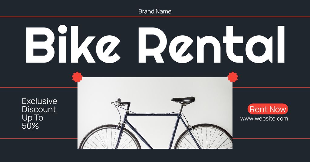Rental Bikes of High Quality Facebook AD – шаблон для дизайна