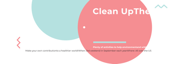 Ontwerpsjabloon van Tumblr van Ecological Event Announcement Simple Circles Frame