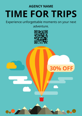 Trips Discount Offer Poster Design Template