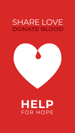 Ontwerpsjabloon van Instagram Story van Blood Donation Motivation during War in Ukraine
