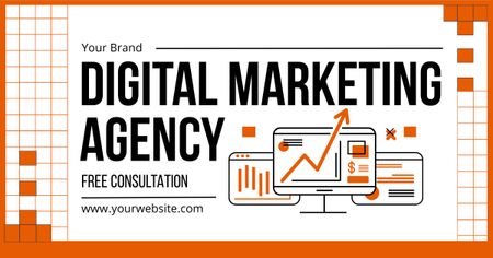 Szablon projektu Digital Marketing Agency For Brand Development With Consultation Facebook AD