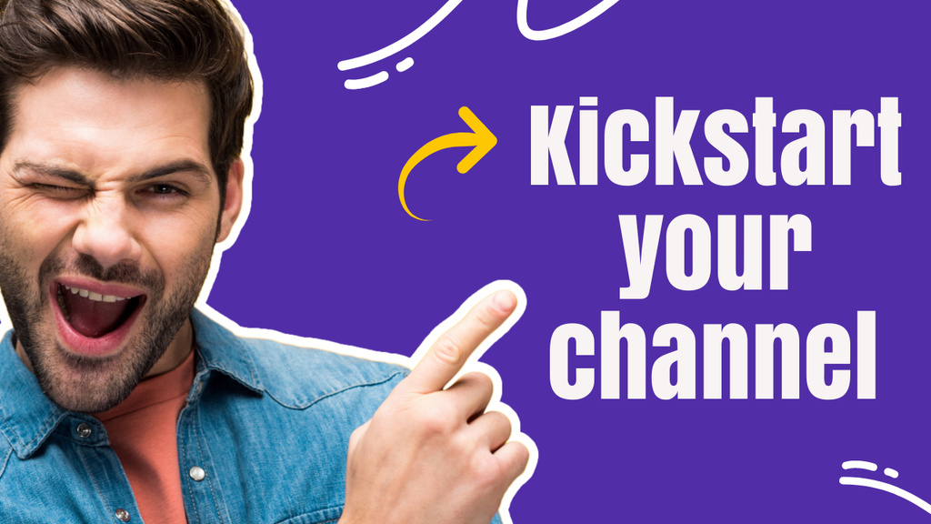 Modèle de visuel Tips to Kickstart Your Channel - Youtube Thumbnail