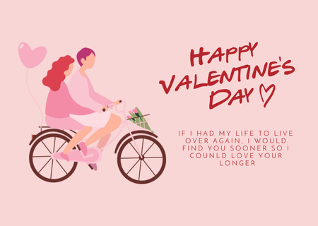 Platilla de diseño Happy Lovers Day Card