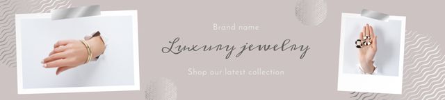 Luxury Jewelry Ad Ebay Store Billboard Tasarım Şablonu