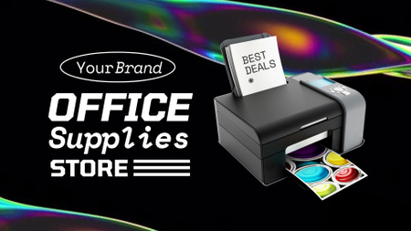Office Supplies Store Ad Full HD video Design Template