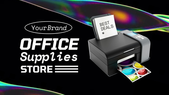Office Supplies Store Ad Full HD videoデザインテンプレート
