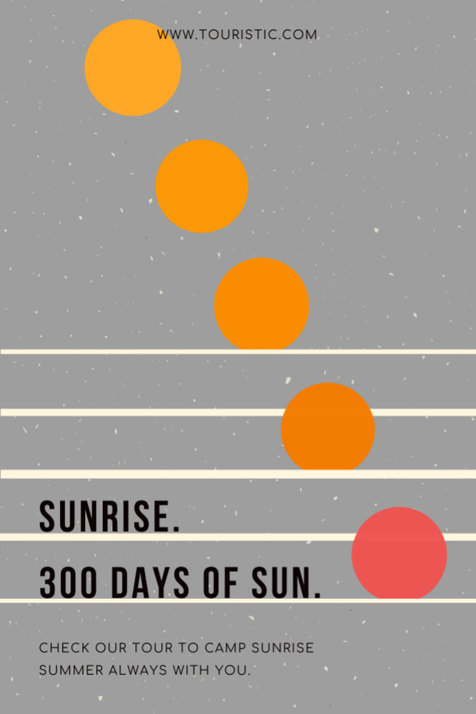 Plantilla de diseño de Join to Tour 300 Days of Sun Tumblr 