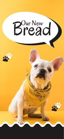 Lovely Puppy In Scarf Introducing New Breed Snapchat Geofilter Design Template