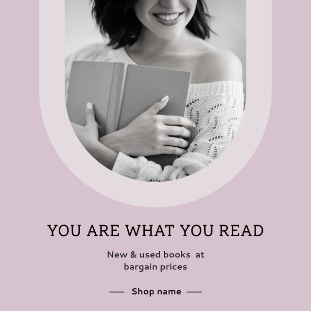 You Are What You Read Instagramデザインテンプレート