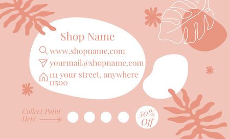 Beauty Specialist Services Ad Business Card 91x55mm Design Template
