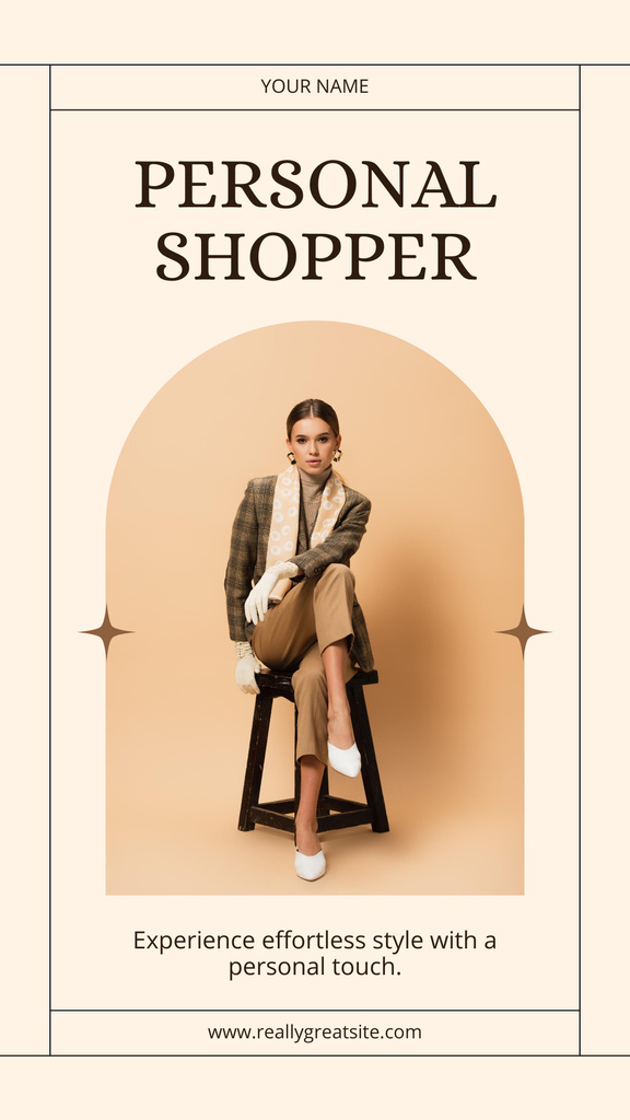 Modèle de visuel Personal Shopper and Image Specialist - Instagram Story