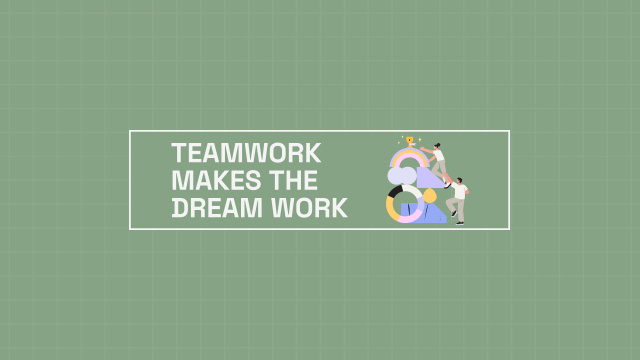 Designvorlage Corporate Quote About Teamwork And Partnership für Youtube