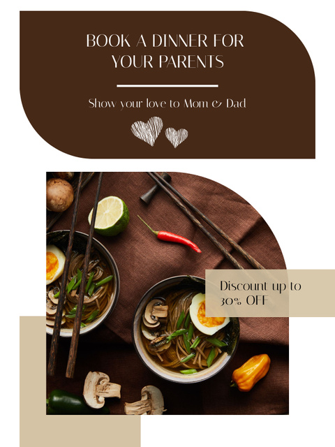 Designvorlage Delicious Asian Food Offer für Poster US