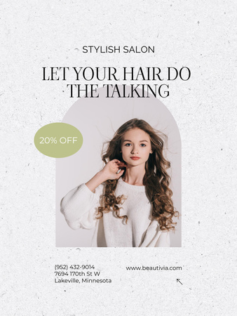 Hair Care Tips Poster US Design Template