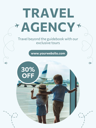 Exclusive Tours Offer from Travel Agency Poster US Design Template
