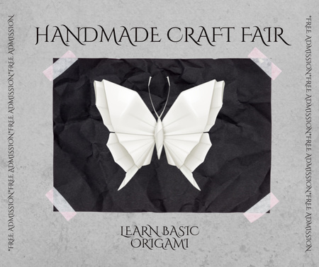 Conhecimentos Básicos sobre Origami na Feira de Artesanato Facebook Modelo de Design