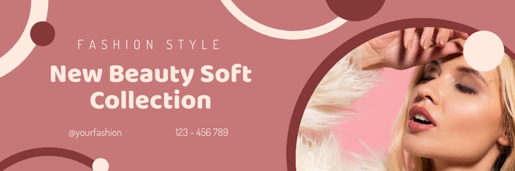 Plantilla de diseño de New Beauty Soft Collection Email header 